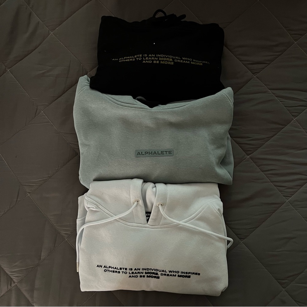 Alphalete cropped hoodie bundle